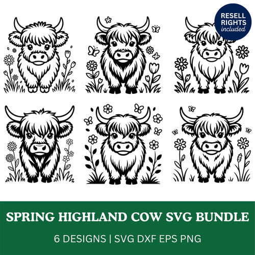 Highland Cow SVG Bundle