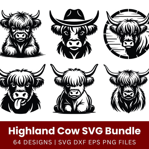 Highland Cow SVG Bundle