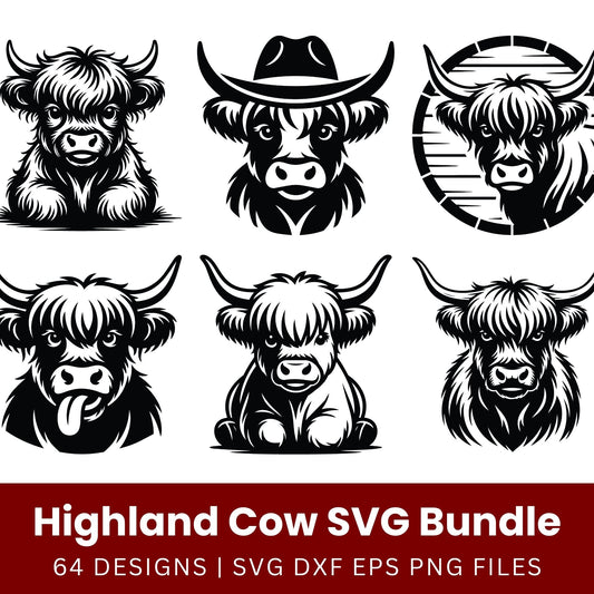Highland Cow SVG Bundle