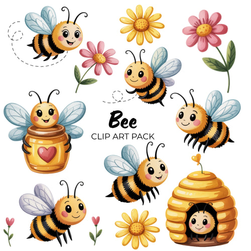 Bee Clipart Pack