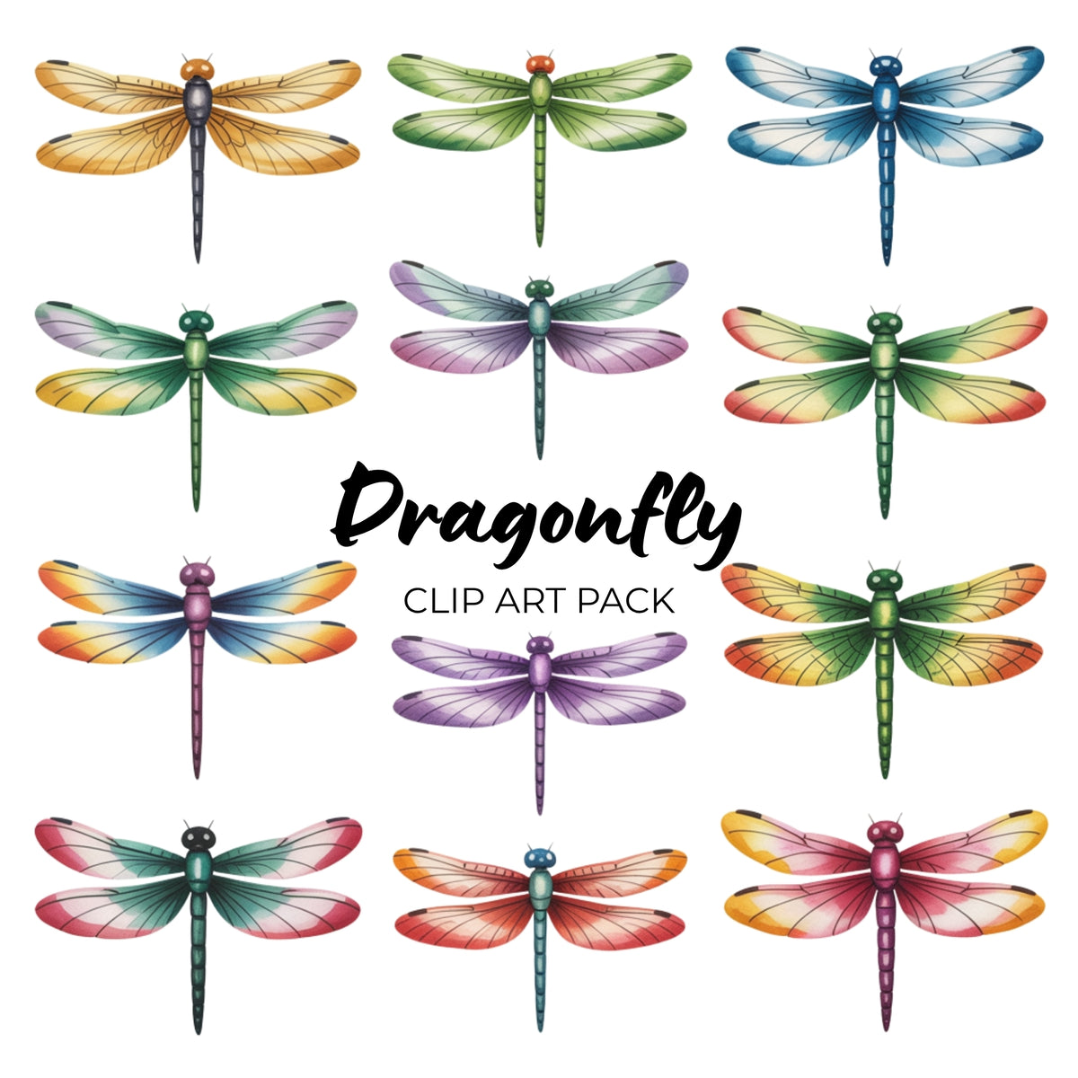 Dragonfly Clipart Pack