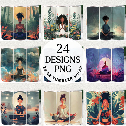 Meditation 20 oz Tumbler Bundle