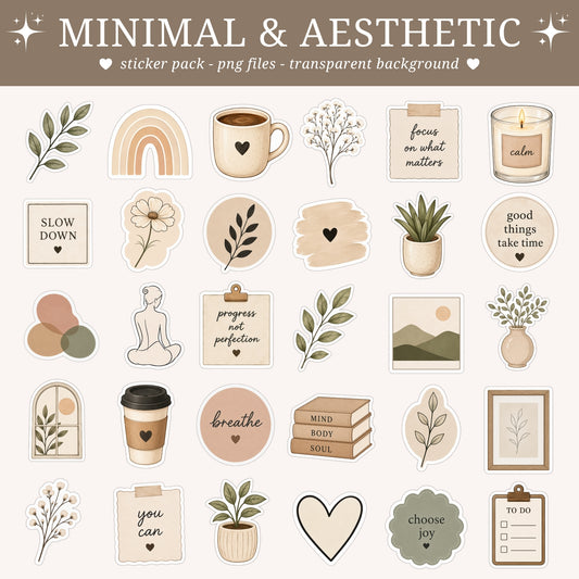 Minimal and Aesthetic Stickers