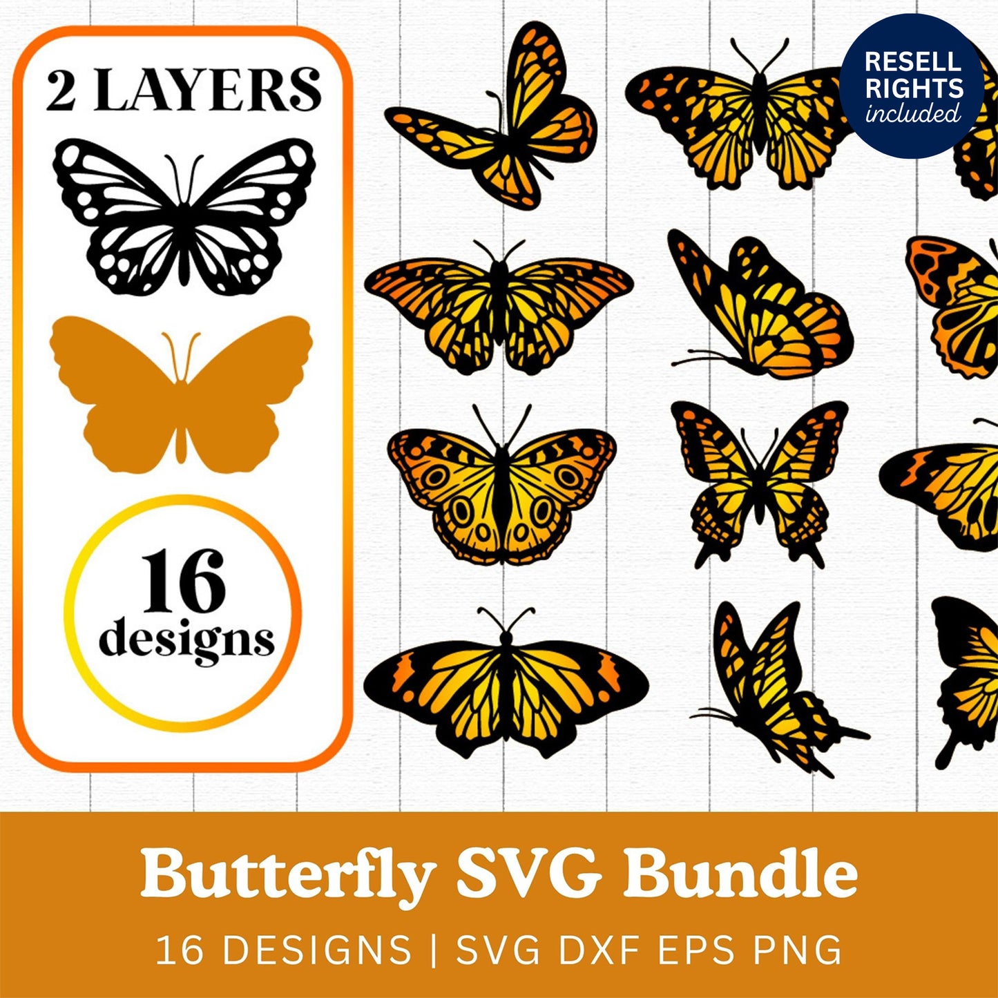 Butterfly SVG Bundle | Resell Rights Included
