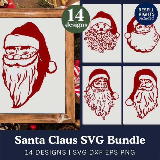 Santa Claus SVG Bundle | Resell Rights Included