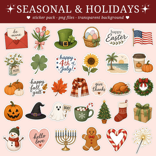 Seasonal and Holidays Stickers