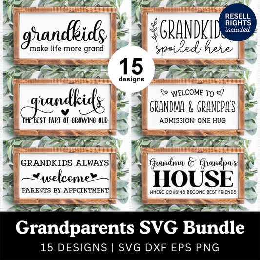 Grandparents SVG Bundle | Resell Rights Included