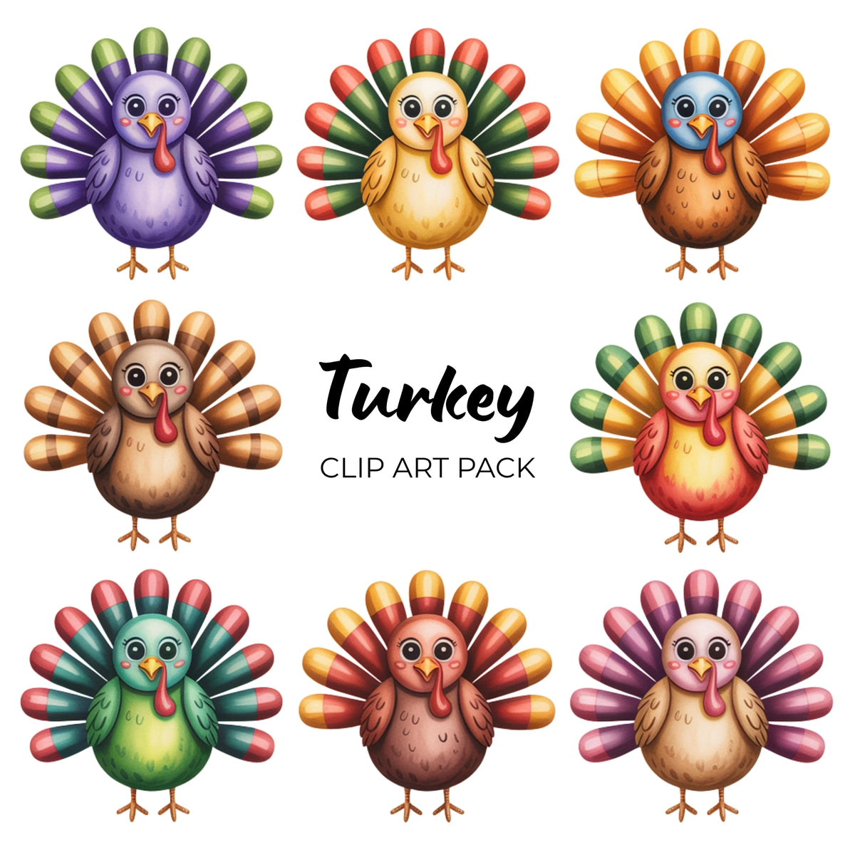 Turkey Clipart Pack