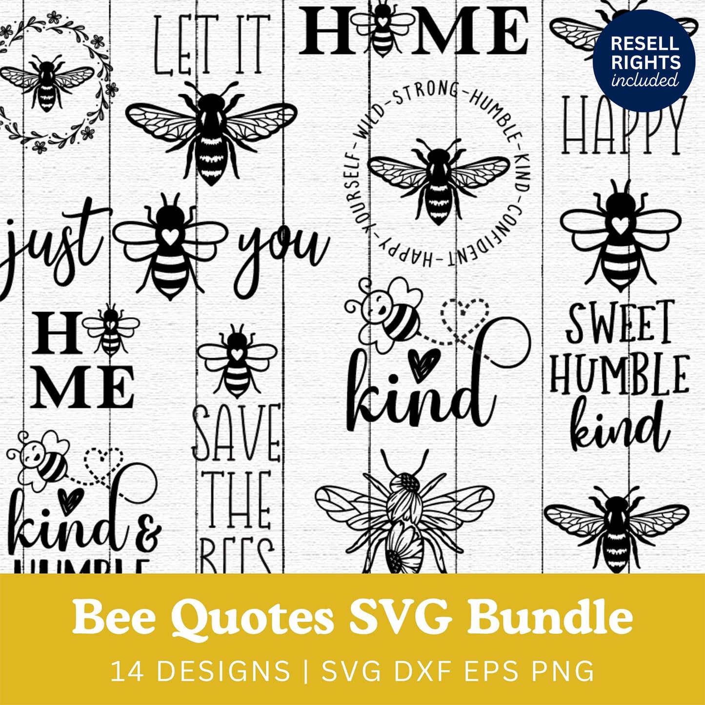 Bee SVG Bundle | Resell Rights Included