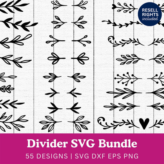 Divider SVG Bundle | Resell Rights Included