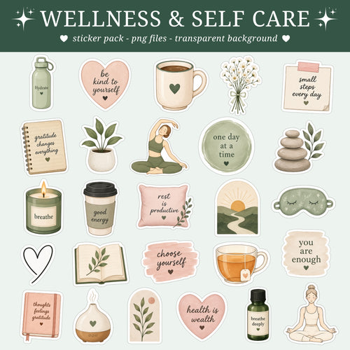 Wellness and Self Care Stickers