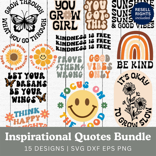 Inspirational SVG Bundle | Resell Rights Included