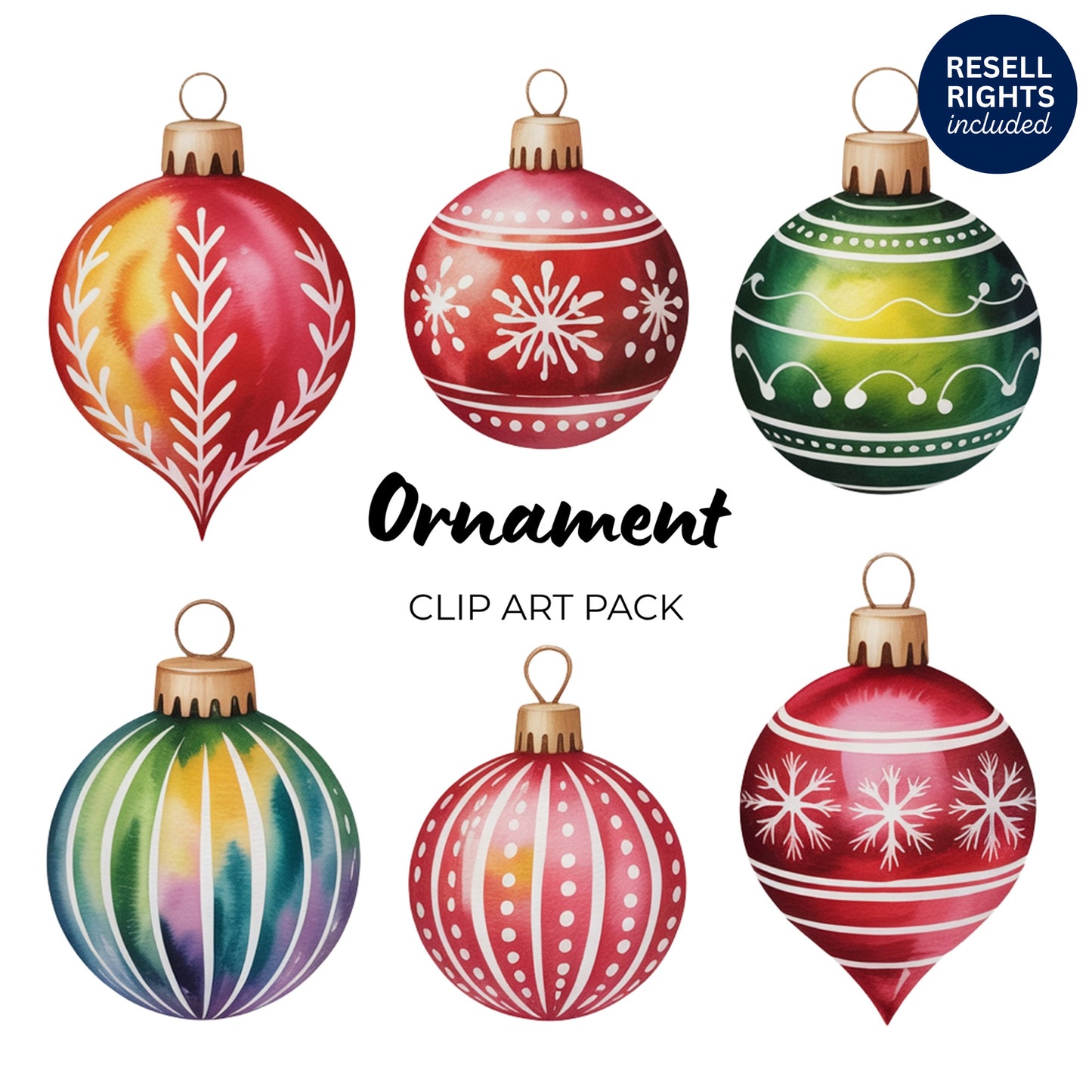 Ornament Clipart Pack | Resell Rights Included