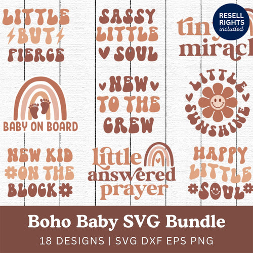 Boho Baby SVG Bundle