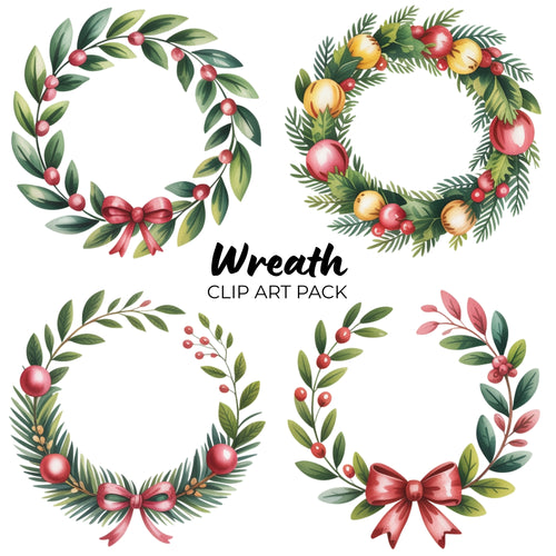 Wreath Clipart Pack