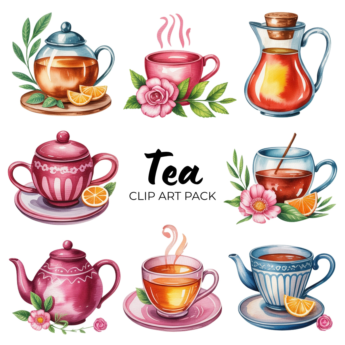 Tea Clipart Pack