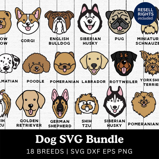Dog SVG Bundle | Resell Rights Included
