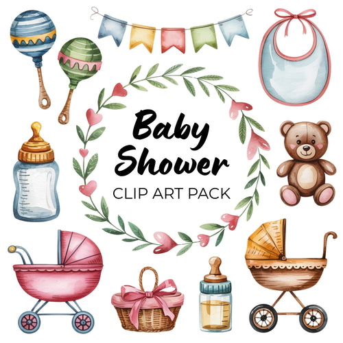 Baby Shower Clipart Pack