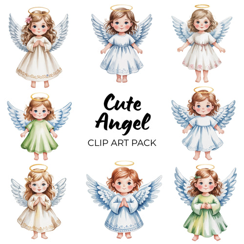 Cute Angel Clipart Pack