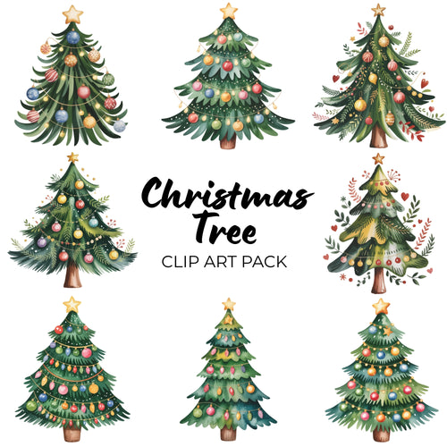 Christmas Tree Clipart Pack