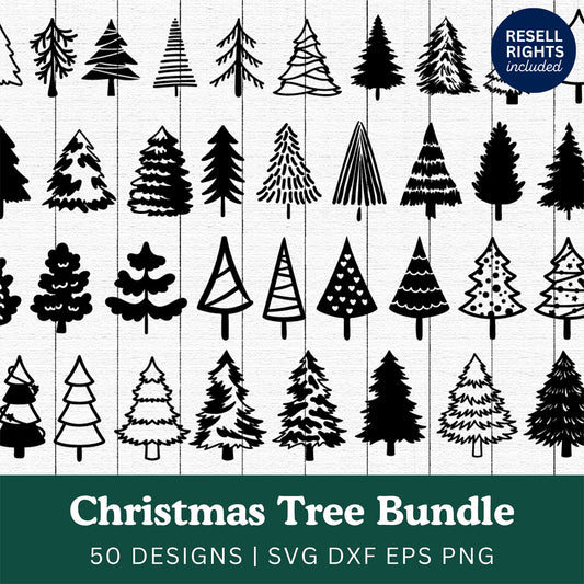 Christmas Tree SVG Bundle | Resell Rights Included