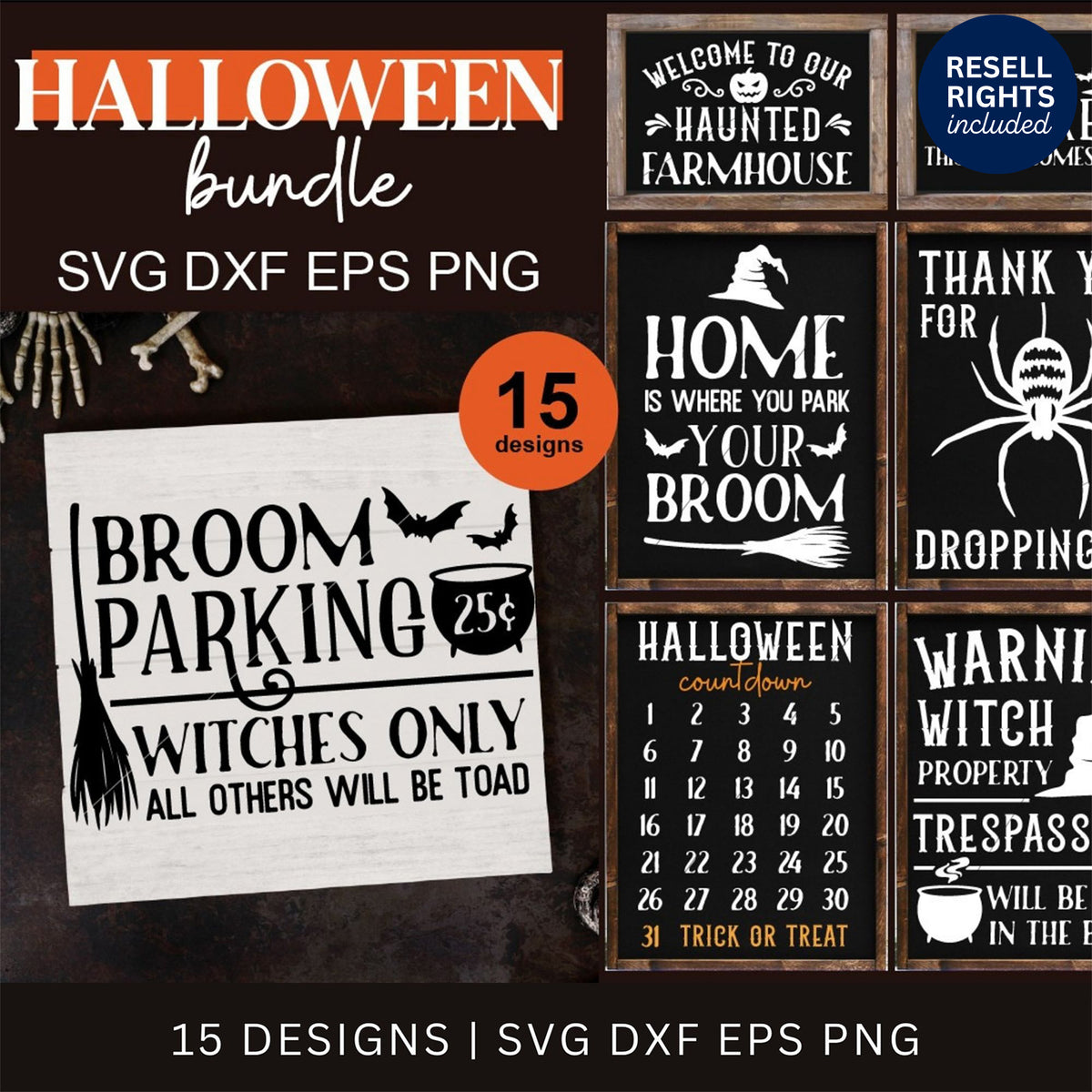 Vintage Halloween SVG Bundle