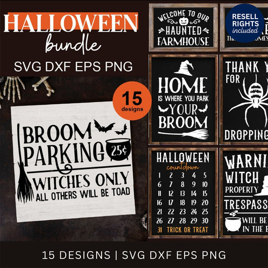 Vintage Halloween SVG Bundle | Resell Rights Included