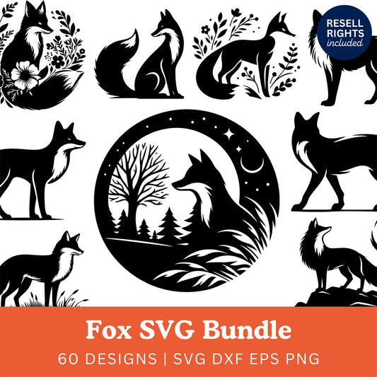 Fox SVG Bundle | Resell Rights Included