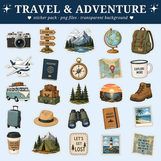 Travel and Adventure Stickers