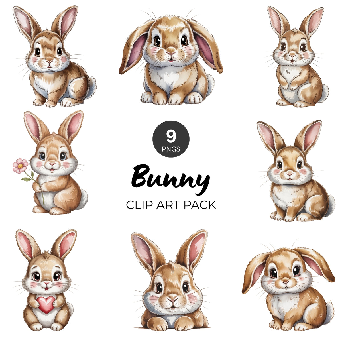 Bunny Clipart Pack