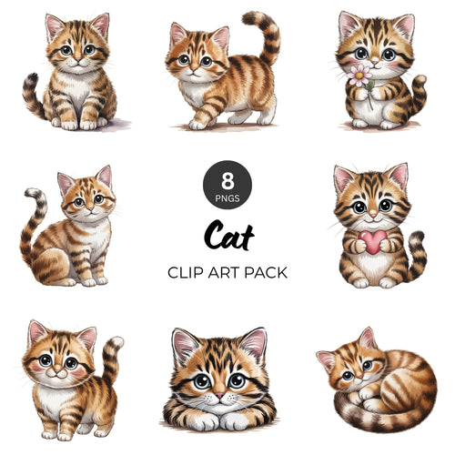 Cat Clipart Pack