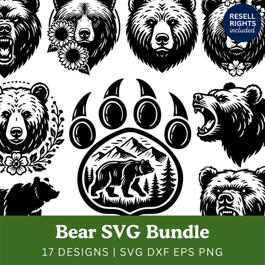 Bear SVG Bundle | Resell Rights Included