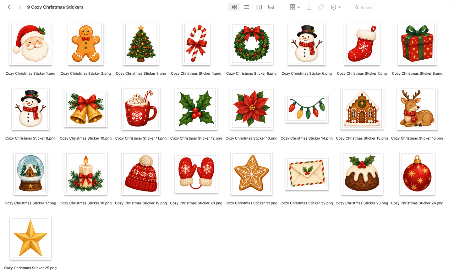 Cozy Christmas Stickers