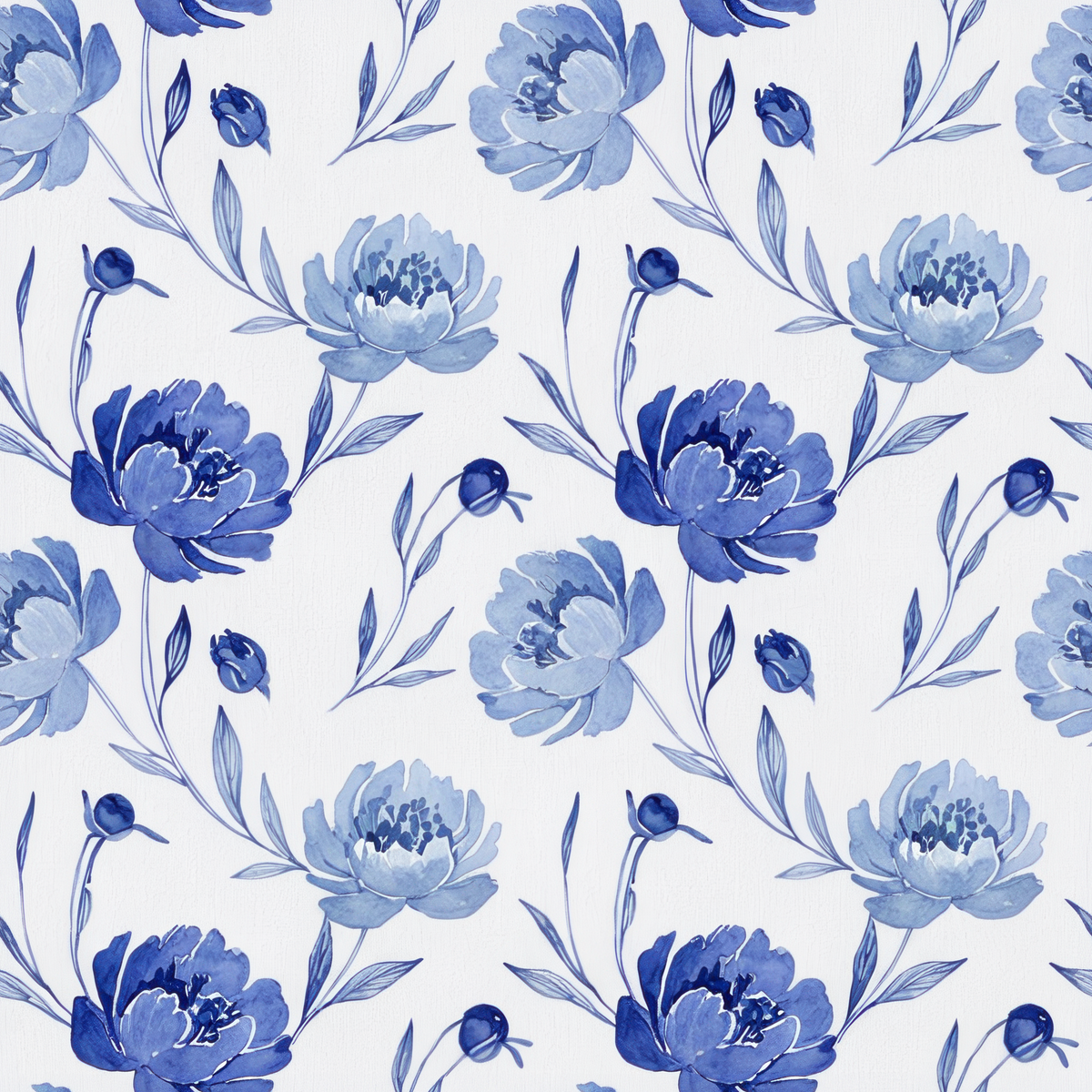 Blue Toile and Chinoiserie Pattern Pack