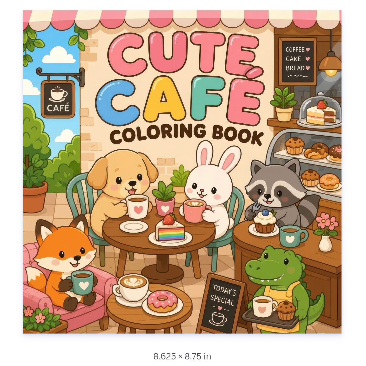 Cozy Café Coloring Pages
