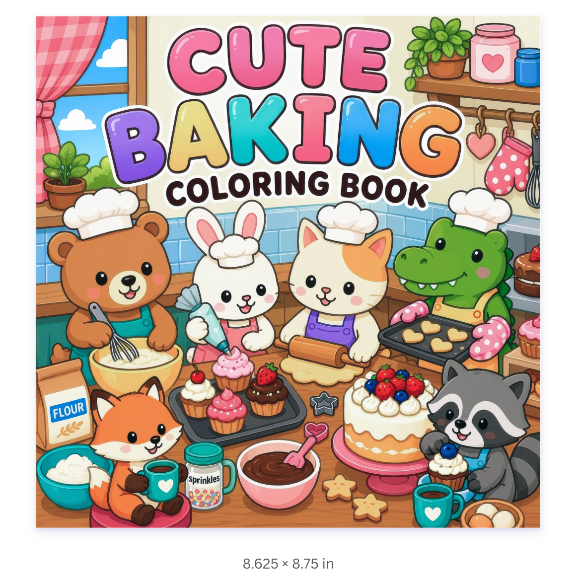 Cute Baking Coloring Pages