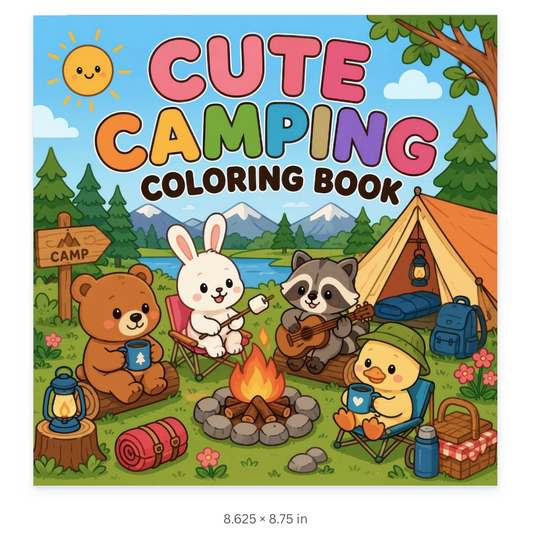 Cute Camping Coloring Pages