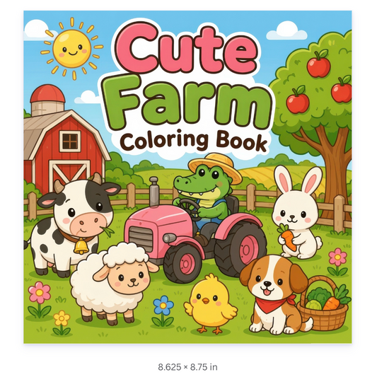 Cute Farm Coloring Pages
