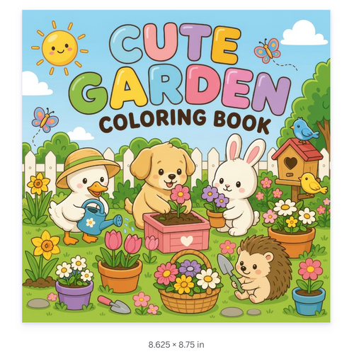 Cute Garden Coloring Pages