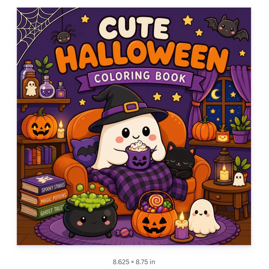 Cute Halloween Coloring Pages