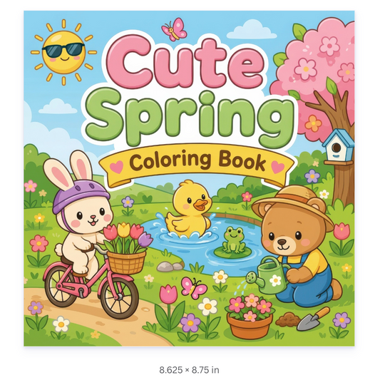 Cute Spring Coloring Pages
