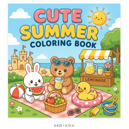 Cute Summer Coloring Pages