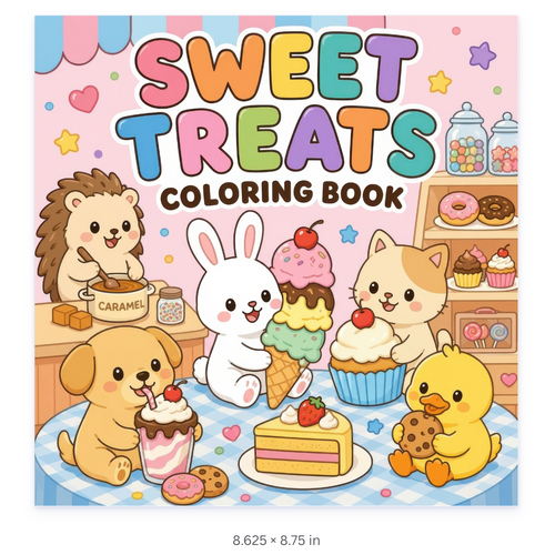 Cute Sweet Treats Coloring Pages