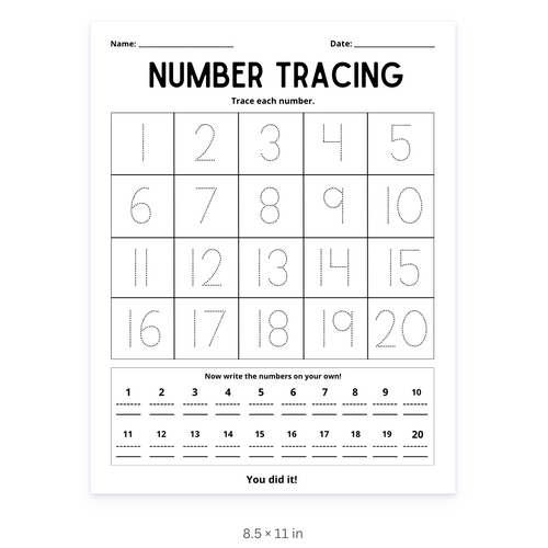 Number Tracing