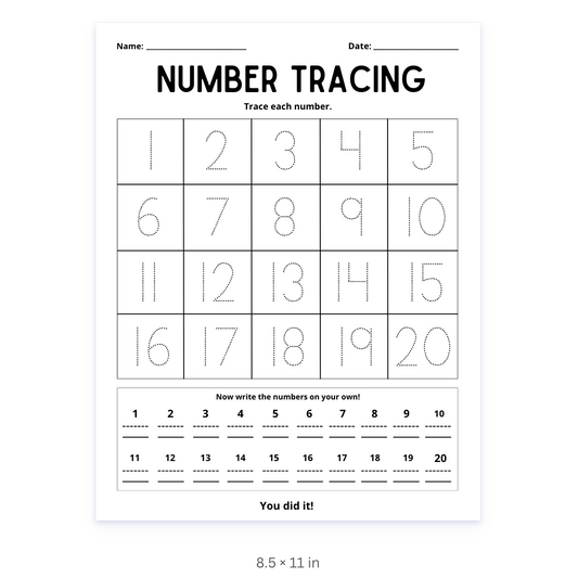 Number Tracing