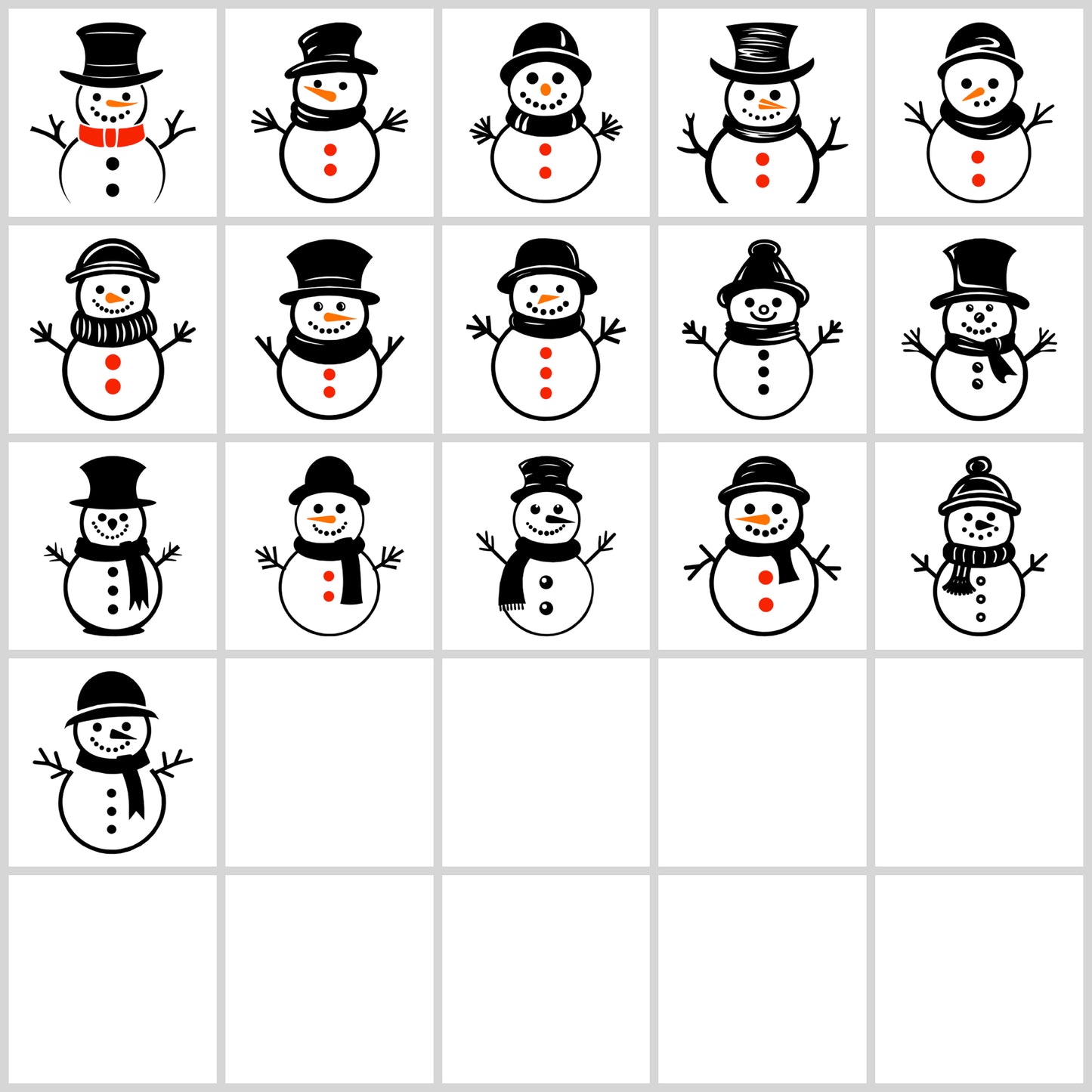 Snowman SVG Bundle | Resell Rights Included