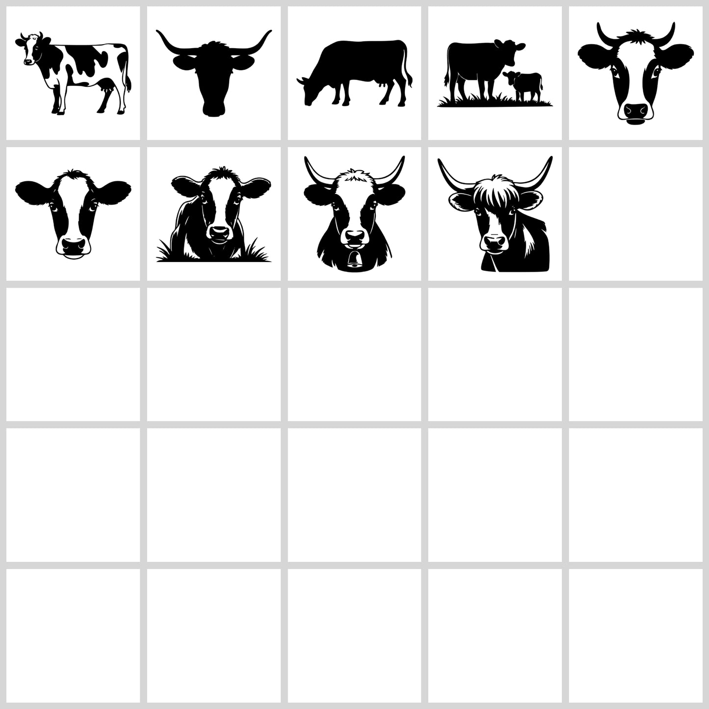 Cow SVG Bundle | Resell Rights Included