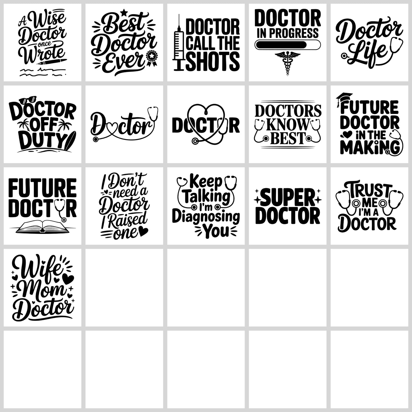 Doctor SVG Bundle | Resell Rights Included