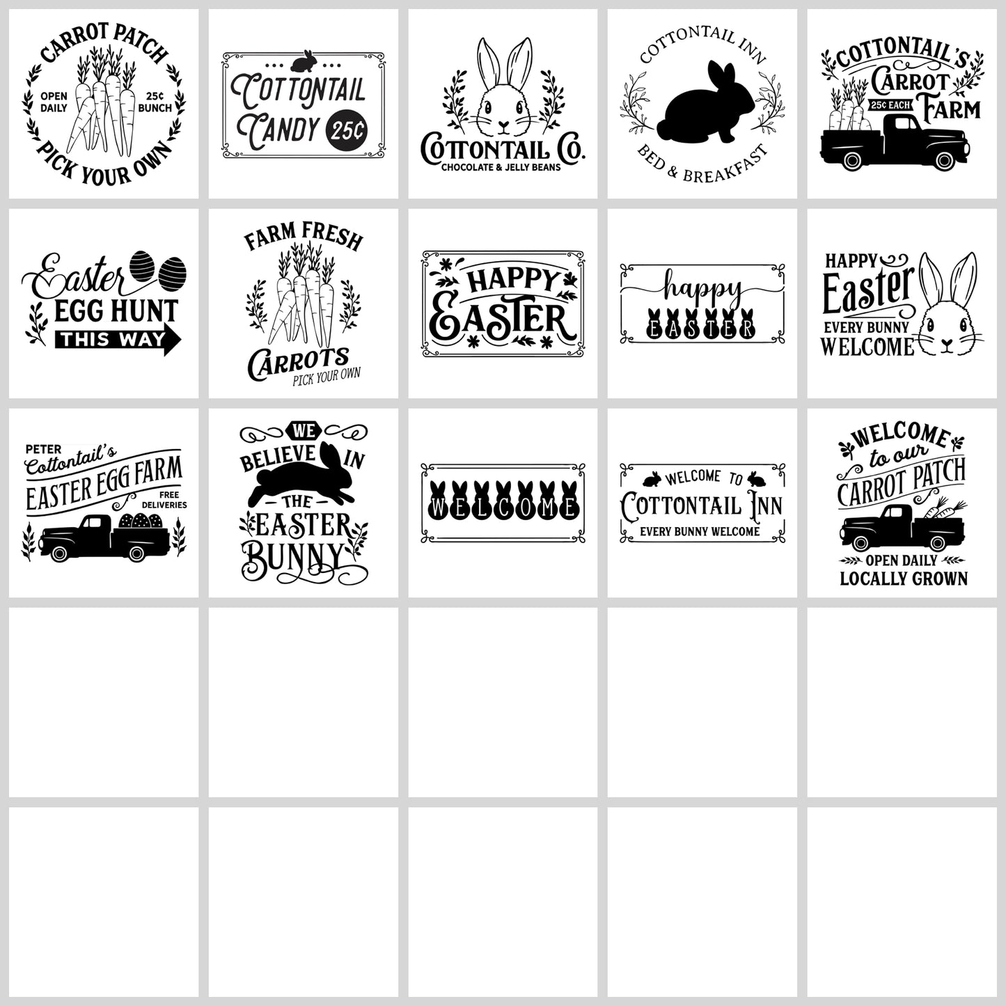Easter Sign SVG Bundle | Resell Rights Included