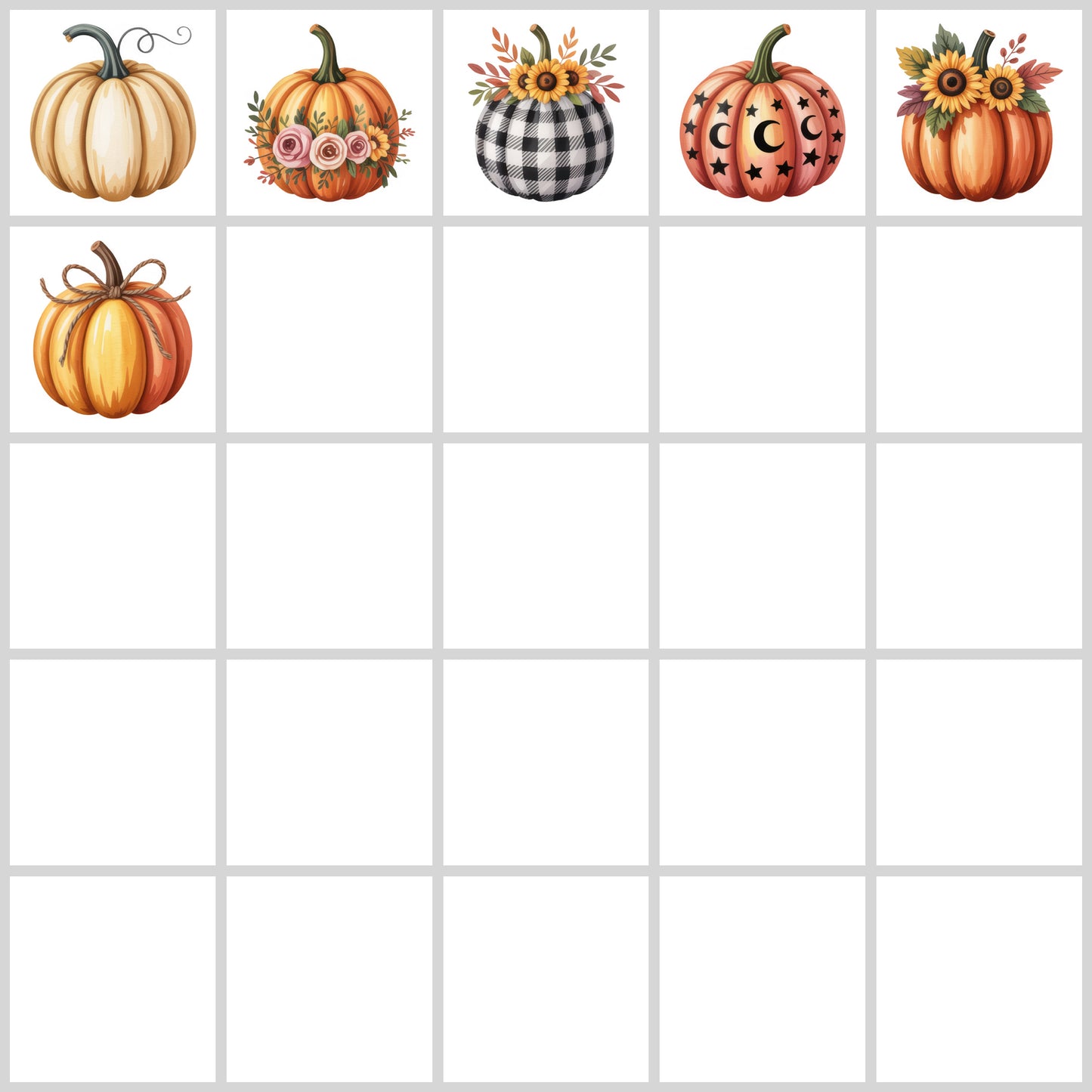 Pumpkin Clipart Pack | Resell Rights Included